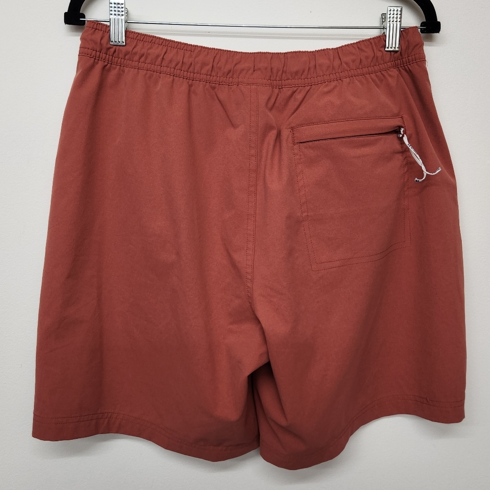 LL Bean Swim Trucks Mens Medium Burnt Orange Lined Vacation Summer Pool - Picture 2 of 13